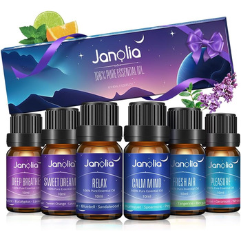 Натуральні ефірні олії для дифузорів, чисті ефірні олії для зволожувачів повітря, набір ефірних олій для дифузорів, ідеальні ароматичні олії для дому, офісу, спа