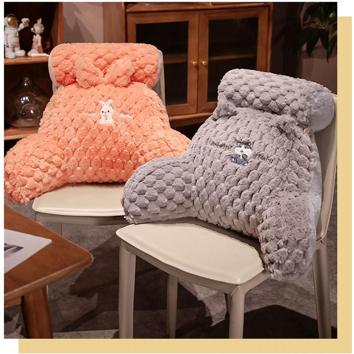 Подушка для читання, велика спинна подушка для сидіння в ліжку, велика клиноподібна спинка для дорослих та дітей з підлокітниками, опора для спини дивана та ліжка, подушка для підтримки спини (Розмір 7550 см, Колір Синій) 7550 см Синій