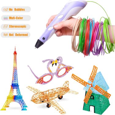 Кольорів 492 футів - 3D Pen PLA Filament 1,75 мм, набір кольорів 3D Pen, аксесуари для 3D Pen Filament for 3D Printing Pen, без 3D Pen, 3D Pen Filament PLA, 30