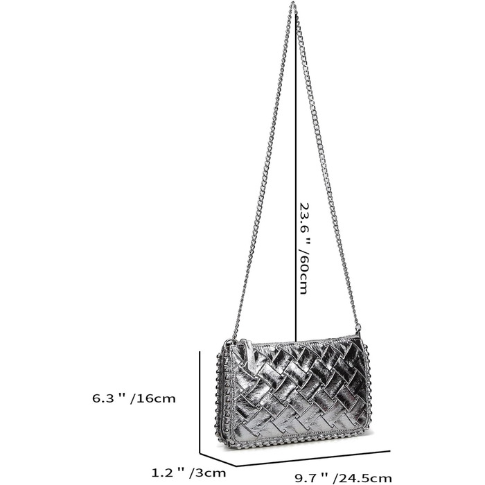 Жіноча шкіряна сумка-клатч з леопардовим принтом, вечірня сумка-конверт, сумка-сумка, весільна сумка, сумка через плече, з шипами, сумка на ланцюжку для весілля, випускного вечора, вечірки, рок-образ, срібний колір