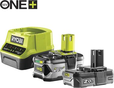 Акумуляторний ударний дриль RYOBI 18 В ONE R18PD2-242S (2-швидкісний редуктор, макс. крутний момент 40 Нм, рівнів крутного моменту