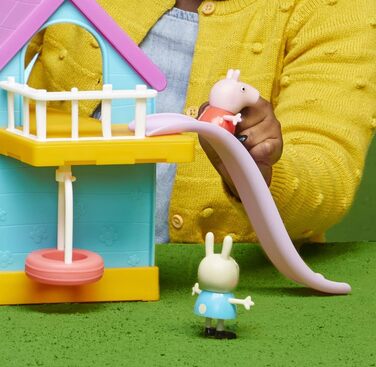 Іграшка для дошкільнят Peppa Pig Hasbro Kids Clubhouse зі звуковими ефектами, що включає 2 фігурки та 7 аксесуарів, вік 3.