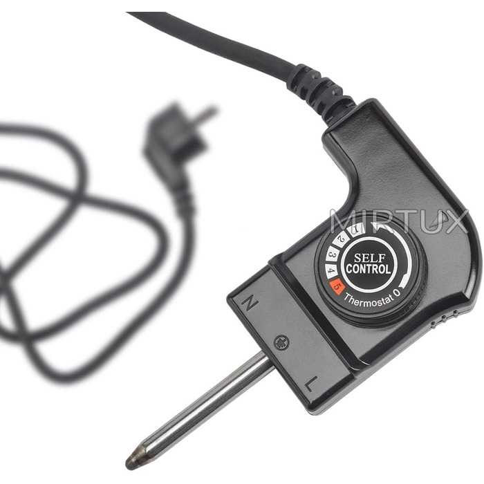 Кабель MIRTUX Grill з термостатом для Cecotec Black&Water 2500, сумісний і спеціально розроблений для пластин гриля