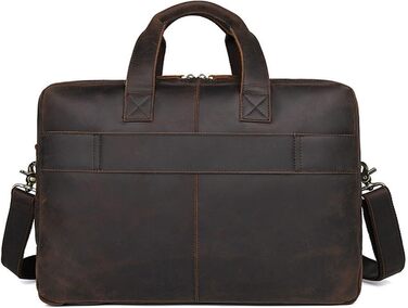 Ділова сумка портфель чоловіча сумка, офісна 17-дюймова сумка для ноутбука, натуральна шкіра великий діловий портфель подорожі ноу