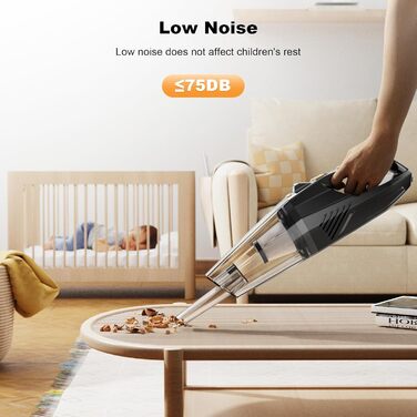 Ручний пилосос, акумуляторний ручний пилосос, акумуляторна батарея для ручного пилососа, 12000PA USB Перезаряджається портативний
