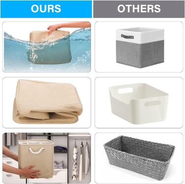 Коробка для зберігання, складна коробка (4 шт.) 30x30x30 см тканинний кошик для одягу, іграшок та інструментів (хакі)