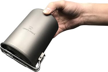 Титановий горщик Jolmo Lander із замикаючою ручкою, портативний титановий стаканчик для кемпінгу зі складною ручкою (750 мл/25 унцій, 900 мл/30 унцій)