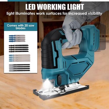 Професійний акумуляторний лобзик Makita 18V System для літієвого акумулятора Makita 18V, електричний лобзик Швидка заміна полотен