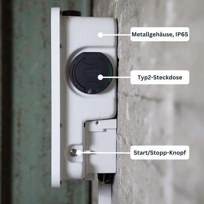 Із зарядним кабелем 7,5 м (новий модельний рік 2025) Розумне програмне забезпечення та додаток Фотоелектрична зарядка Інтелектуаль