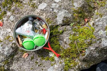 Легкий титановий кемпінговий горщик EVERNEW зі складною ручкою, 600 та 900