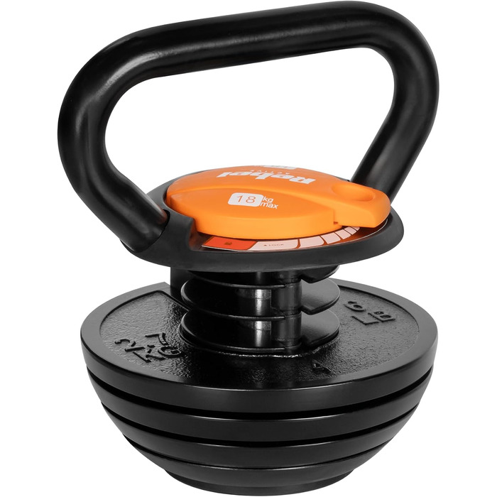 Регульована чавунна гиря Rebel Kettlebell 18 кг RBA-2324-18