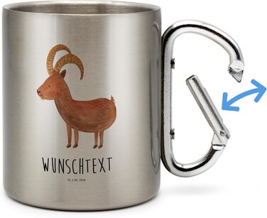 Персоналізована кружка зодіаку Козеріг &quotМістер і місіс Панда&quot - подарунки, подарунок, гороскоп, персоналізований, Козероги, день народження в грудні, коза, з іменем, олень, кавова кружка, чашка