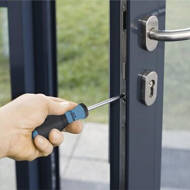 Набір викруток HAZET 810SPC/6, 6 предметів, з нековзною 3-компонентною ручкою, матова хромована поверхня