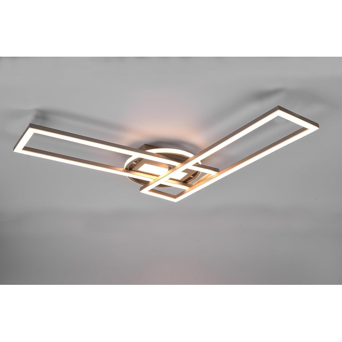 Стеля LED-світильник Reality Twister R67183107, матовий нікель, 30 Вт, з пультом, димером та зміною кольорів