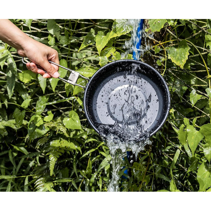 Безмежна подорож 22,8 см/1,5 л Кемпінгова сковорода для газової плити Титанова сковорода Ультралегкий похідний посуд Сковорода-гри