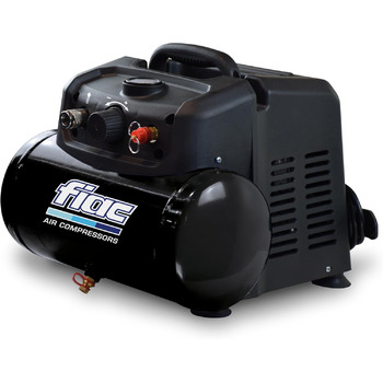 Переносний повітряний компресор FIAC CUBY, безмасляний, максимальний тиск 8 бар, 1,5 к.с., 6-літровий бак, рівень шуму 97 дБ