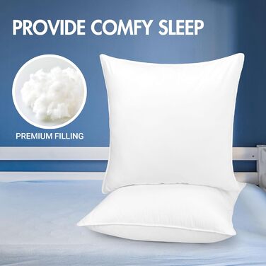 Подушка для сну Utopia (2 шт.), 80 x 80 см, дихаюча та м&39яка подушка (біла) 80x80 см (2 шт.) Біла 2