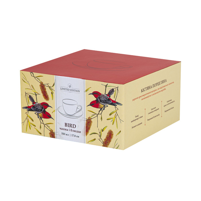 Чашка з блюдцем Limited Edition Bird, 2 предмети (6634556)