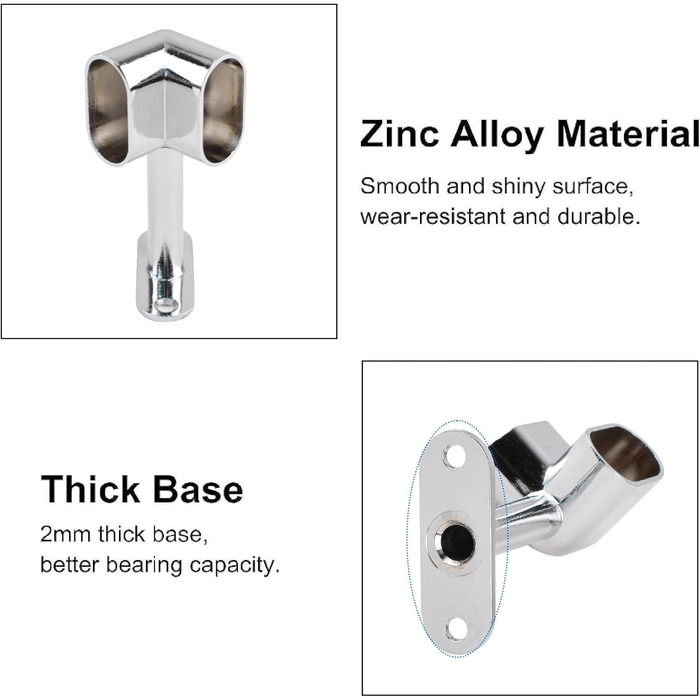 Срібна кутова блокувальна планка 90 аксесуари для гардеробу фланці для рейки для одягу сидіння для шафи у спальні ванної кімнати 16 шт., 16 шт.