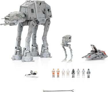 Набір Битва за Хот AT-AT (25 см), Snowspeeder (13 см), AT-ST (7,5 см) та 8 мікрофігурок (2,5 см), 0385