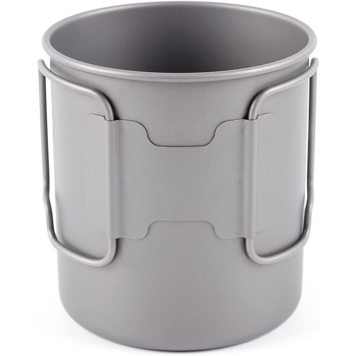 Титанова кружка TOAKS 450 мл для походів, кемпінгу, кавника, надлегкого кемпінгового посуду 450 мл