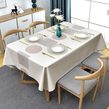 Клейончаста скатертина Plenmor Клейончаста скатертина Пластикова скатертина Погодостійка, клейончаста скатертина Водонепроникна кл