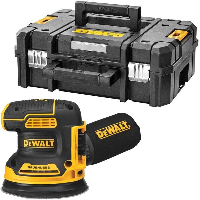 Вольтова акумуляторна орбітальна шліфувальна машина Dewalt DCW210NT (шліфувальний папір 125 мм, безщітковий двигун, регулювання шв