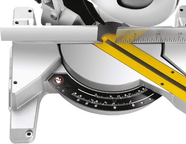 Панельна пила Dewalt 250 мм DWS778 (1850 Вт, регулювання косинки 50 вліво і вправо, максимальна глибина різання 85 мм, розміри пил