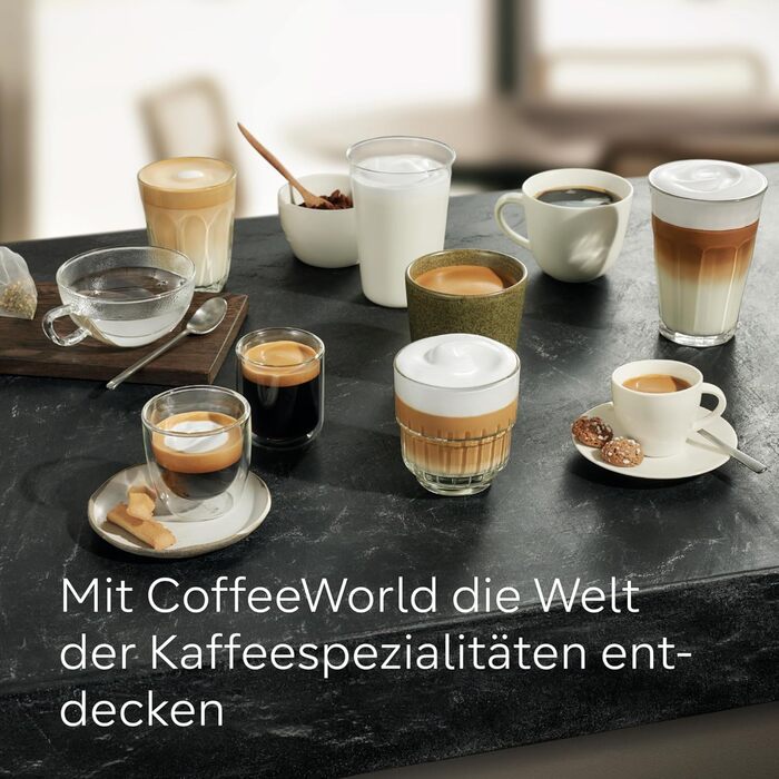 Повністю автоматична кавоварка Siemens EQ500 classic TP516DX3, управління додатком, багато кавових делікатесів, піноутворювач, функція подвійної чашки, автоматична. Очищення парою, 1500 Вт, нержавіюча сталь/рояльний лак чорний Система молочних шлангів чор