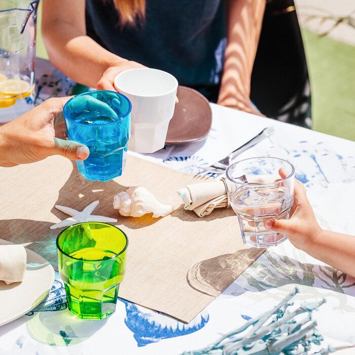 Дизайнерський набір пластикових склянок для води Omada, ємністю 30 мл, ідеально підходять для напоїв або довгих напоїв, можна мити