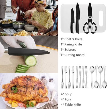 Предметний набір кухонного начиння для кемпінгу, портативне кухонне начиння для кемпінгу, набір посуду для пікніків, барбекю, подорожей та активного відпочинку., 35-