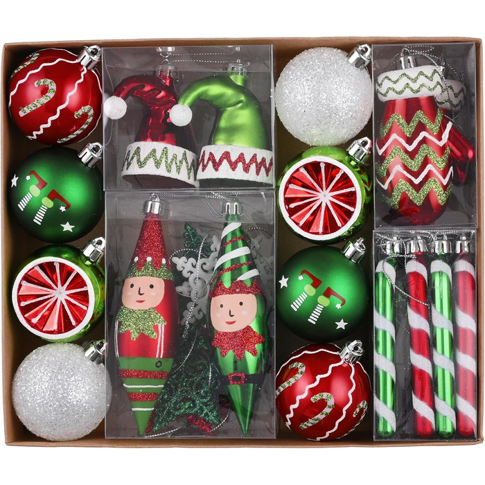 Набір з 40 різдвяних кульок для ялинки Victor's Workshop