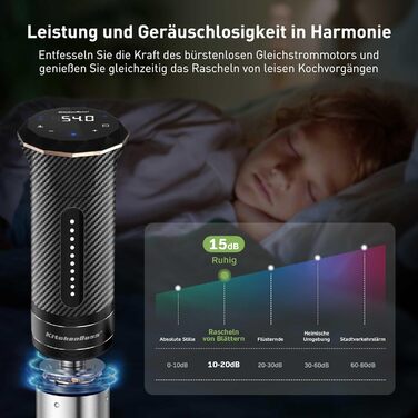 Занурення Занурення Цикулятор Управління додатком IPX7 Водонепроникний ультратихий світлодіодний сенсорний дисплей 1100 Вт 40C-90C