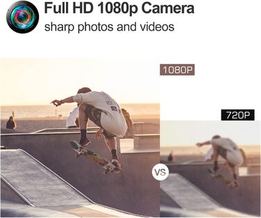 Дрон із камерою HD 1080p для початківців, RC Quadrocopter Drones/GPS Automatic Return/32 хв польоту/Follow Me (ідея подарунка)