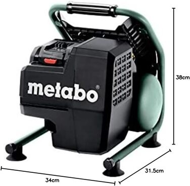 Акумуляторний компресор Metabo Power 160-5 18 LTX BL 18V - коробка - 601521850