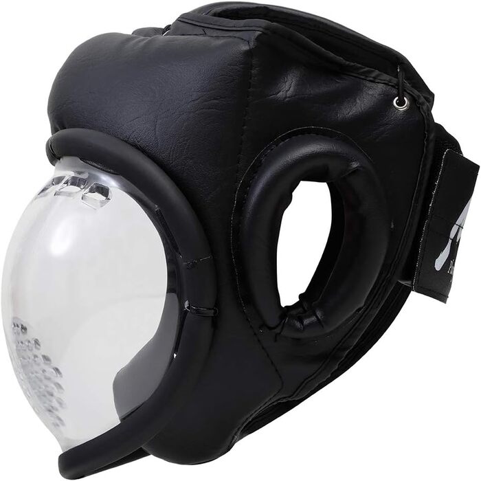 Шолом для спарингу Playwell Kudo Black з повним контактом для зброї - старший