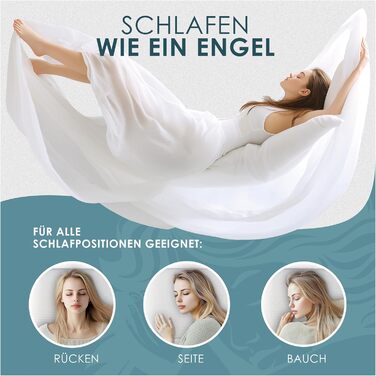 Подушка для сну - Ортопедична подушка з піни з ефектом пам&39яті, ергономічна та для полегшення болю в шиї, для всіх положень сну (на спині, животі та на боці) (, біла, висота 10 см) Висота 10 см Білий 1