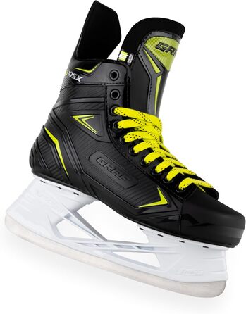 Ковзани Graf G105 шт. чорно-жовті, хокейні, розмір 28