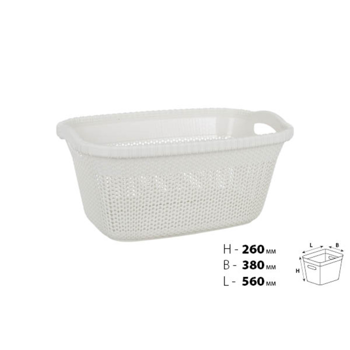 Кошик для білизни VIOLET HOUSE WHITE Віолетта (6481503)
