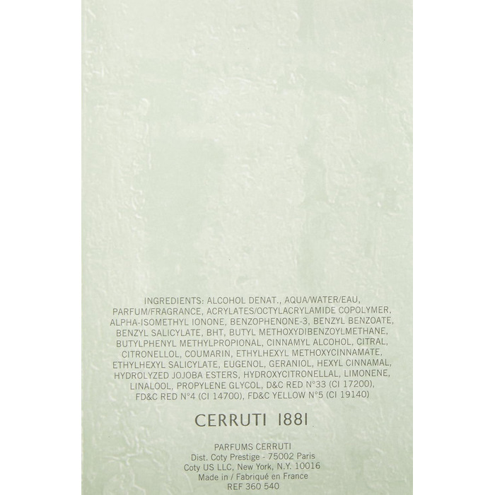 Туалетна вода Cerruti 1881 Homme (100 мл)