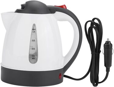 Портативний автомобільний чайник Дорожня поїздка Прикурювач 250W DC12V/24V з підігрівом води Чайник для кави Чайник з автоматичним