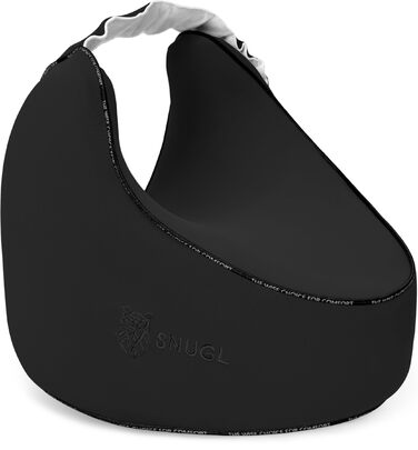 Подушка для коліна SNUGL з піни з ефектом пам&39яті ортопедична подушка від ішіасу та болю в колінах Ергономічна подушка для сну на боці з охолоджувальним чохлом та регульованим ремінцем (чорна)