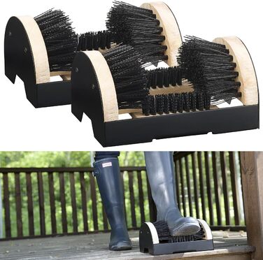 Взуття Royal Gardineer Dirt Brushes Набір з 2 чистильників для взуття, надійна універсальна щітка для садового та робочого взуття (підошви взуття, щітки, полірувальна машина, чистильна машина, полірувальна машина)