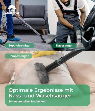 Потужний пилосос Засіб для чищення килимів, диванів і текстилю - ідеально підходить як засіб для чищення Вологий пилосос - Ефектив