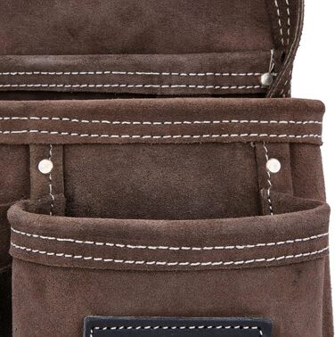 Сумка для інструментів з ременем, 3 багатофункціональні кишені, замшева сумка для цвяхів, органайзер для будівельників, теслярів,