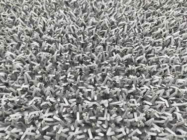 Килимок CSN Astro Turf 90 x 55 см світло-сірий/сріблясто-сірий Килимок для дверей для використання всередині та зовні приміщень 100 поліетилен Неперевершений вхідний килимок Килимок для вуличного використання