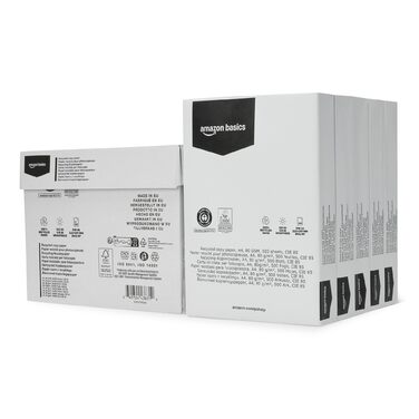 Копіювальний папір Storeo Basics, 100 перероблений, A4, 80 г/м, 2500 аркушів (5 пачок), натурально-білий