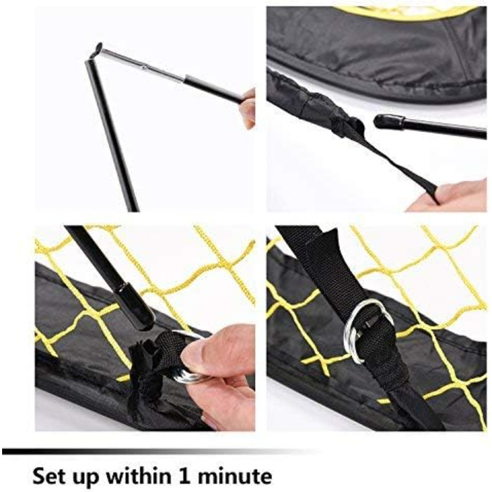 Дитячі футбольні ворота PodiuMax для саду, складні футбольні ворота 2 в 1, настінний тренажер для використання в приміщенні/на вулиці, тренажер для футбольних воріт з сумкою для перенесення, 120 * 80 * 80 см