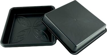 Блюдець 25,1 x 25,1 см з квітковим візерунком, квадратні, візерунок &quotКвітковий сад&quot, 10 шт., 10