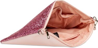 Каспер TA341 велике жіноче клатч XL з блискітками та паєтками для вечірок з ручкою, колір рожевий, розмір універсальний